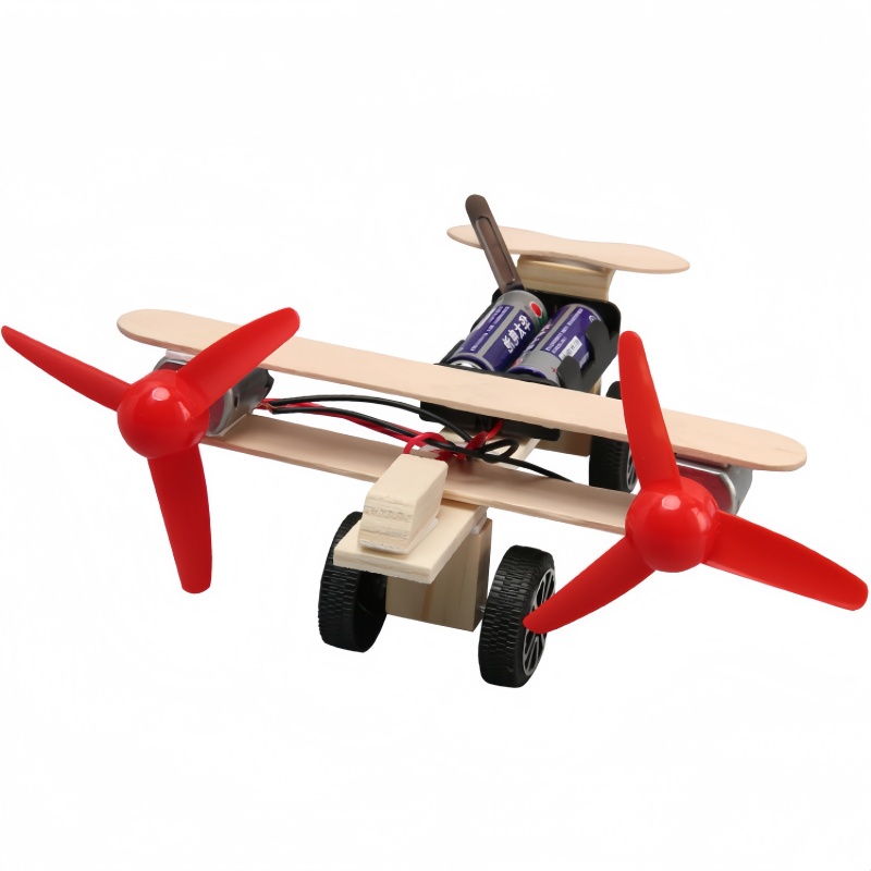 Science Project Kit - 1-3 Stück Doppelpropeller-Segelflugzeug DIY Wissenschaftsprojekt Multifunktionales
