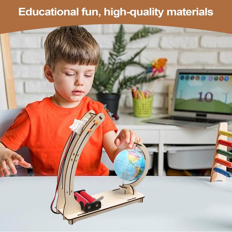 Science Project Toys Making - Holz Satelliten Modellbau Set Hand Handwerk